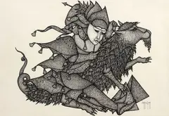 Sem Título by Dárcio Lima, nanquim sobre papel, offered Nov 2018