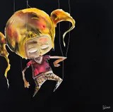 Adriano Lemos, Sem Título, 2013, técnica mista sobre tela