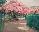 José Marques Campão, Primavera na Chacara dos Lagos, 1937, óleo sobre tela
