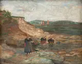 Prisciliano Silva, Lavadeiras da Bretanha, 1912, óleo sobre tela