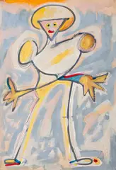Pintor Jovem by Ivald Granato, 1987, acrílica sobre tela, offered Nov 2018