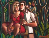 Fernando P, Casal, óleo sobre tela