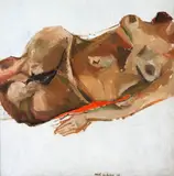 José Claudio, Nú, 1976, óleo sobre placa