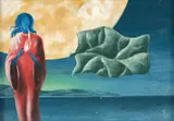 Walter Lewy, Paisagem Surreal com Figura Feminina