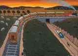 Paisagem com Trem by Agostinho Batista de Freitas, 1989, óleo sobre tela, offered Nov 2018