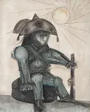 Cangaceiro by Aldemir Martins, 1963, naquim aguada sobre tela, offered Nov 2018