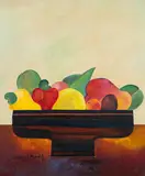 Frutas by Aldemir Martins, 1989, acrílica sobre tela, offered Nov 2018