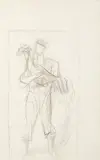 Homem com Galo by Candido Portinari, 1956, grafite sobre papel, offered Nov 2018
