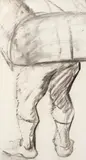 Figura com Fardo by Candido Portinari, 1938, carvão sobre papel, offered Nov 2018