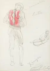 Índio de Costas by Candido Portinari, 1942, aquarela e grafite sobre papel, offered Nov 2018