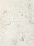 Catequese dos Índios by Candido Portinari, 1939, carvão sobre papel, offered Nov 2018