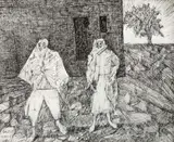 Drusos Galiléia by Candido Portinari, 1956, nanquim sobre papel, offered Nov 2018