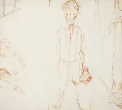 Menino com Arapuca by Candido Portinari, 1959, caneta tinteiro e grafite sobre papel, offered Nov 2018