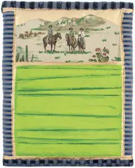Los Três Amigos by Leda Catunda, 2010, técnica mista, offered Nov 2018