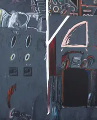 Sem Título by Anna Bella Geiger, 1989, óleo sobre tela, offered Nov 2018
