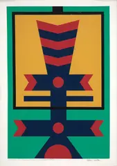 Sem Título by Rubem Valentim, 1976, serigrafia sobre papel, offered Nov 2018