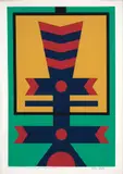 Rubem Valentim, Sem Título, 1976, serigrafia sobre papel