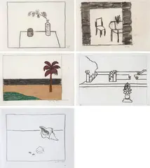 Sem Título by Eleonore Koch, técnica mista e colagem sobre papel, offered Nov 2018