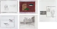 Sem Título by Eleonore Koch, técnica mista e colagem sobre papel, offered Nov 2018