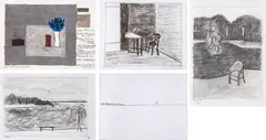 Sem Título by Eleonore Koch, técnica mista e colagem sobre papel, offered Nov 2018