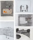 Sem Título by Eleonore Koch, técnica mista e colagem sobre papel, offered Nov 2018