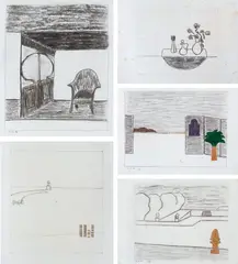 Sem Título by Eleonore Koch, técnica mista e colagem sobre papel, offered Nov 2018