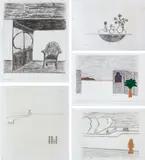 Sem Título by Eleonore Koch, técnica mista e colagem sobre papel, offered Nov 2018