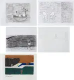 Sem Título by Eleonore Koch, técnica mista e colagem sobre papel, offered Nov 2018