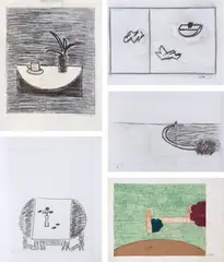 Sem Título by Eleonore Koch, técnica mista e colagem sobre papel, offered Nov 2018