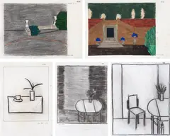Sem Título by Eleonore Koch, técnica mista e colagem sobre papel, offered Nov 2018