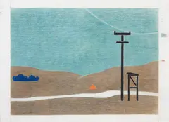 Eleonore Koch, Deserto do Arizona, 1996, pastel sobre papel