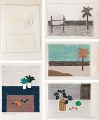 Sem Título by Eleonore Koch, técnica mista e colagem sobre papel, offered Nov 2018