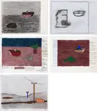 Sem Título by Eleonore Koch, técnica mista e colagem sobre papel, offered Nov 2018