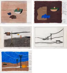 Sem Título by Eleonore Koch, técnica mista e colagem sobre papel, offered Nov 2018