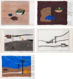 Sem Título by Eleonore Koch, técnica mista e colagem sobre papel, offered Nov 2018