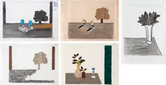 Sem Título by Eleonore Koch, técnica mista e colagem sobre papel, offered Nov 2018