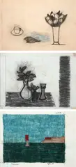 Sem Título by Eleonore Koch, técnica mista sobre papel, offered Nov 2018