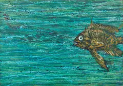 Caetano de Almeida, Pollock, o Peixinho, 1993, óleo sobre tela