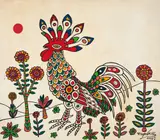 Meyes Filho, Galo, 1972, acrílica sobre placa