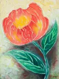 R. S. Jane, Flor, 1998, óleo sobre tela