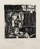 Livio Abramo, Operário, 1935, xilogravura sobre papel