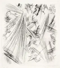 Sem Título by León Ferrari, 1977, gravura em metal sobre papel, offered Aug 2018