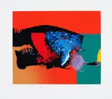 Manabu Mabe, Sem Título, 1986, serigrafia sobre papel