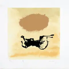 Sem Título by Manabu Mabe, 1990, serigrafia sobre papel, offered Aug 2018