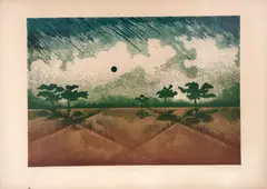Sem Título by Elizabeth Etzel, 1980, litogravura sobre papel, offered Aug 2018