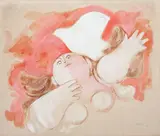 Milton Dacosta, Figura, 1966, técnica mista sobre papel