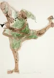Músico by Clóvis Graciano, 1966, monotipia sobre papel, offered Aug 2018