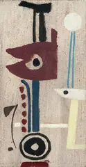 Sem Título by Max Ackermann, 1952, técnica mista sobre papel, offered Aug 2018