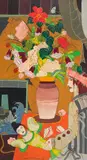 Rodrigo De Haro, Vaso de Flor, 1973, óleo sobre aglomedo