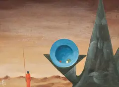 Sem Título by Walter Lewy, 1974, óleo sobre tela, offered Aug 2018